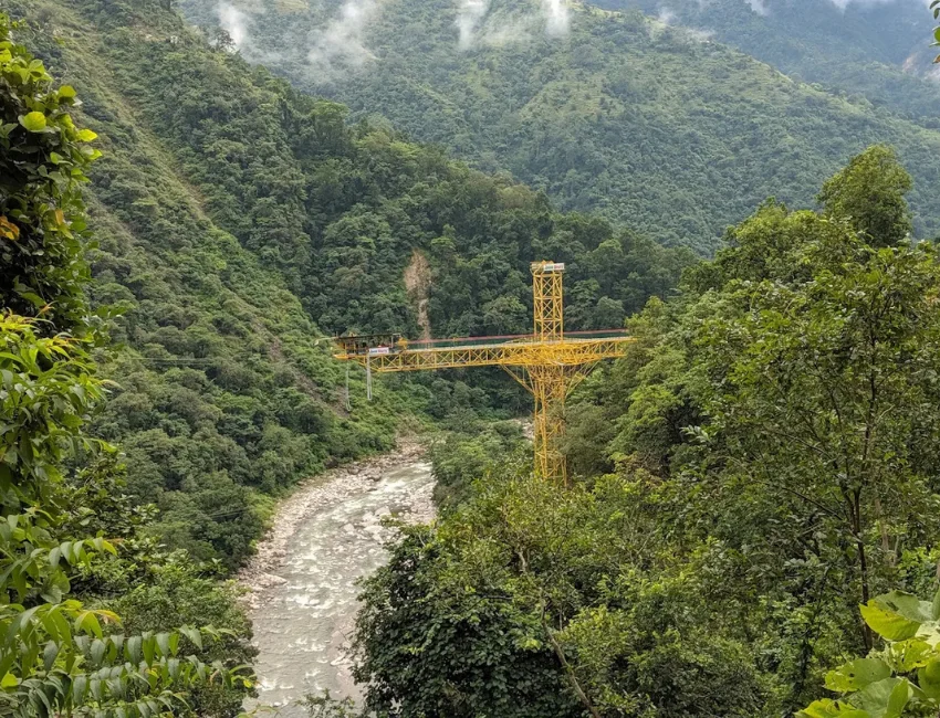83 Meter Bungee Jumping in Rishikesh at Mohanchatti